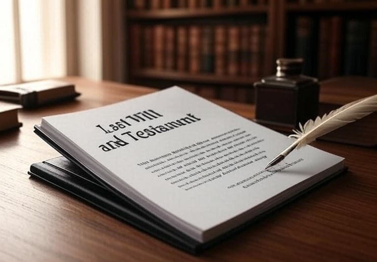 Document for wills and estates